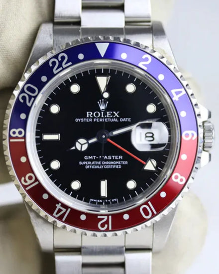 1991 Rolex GMT-Master "Pepsi" 40MM Black Dial Oyster Bracelet (16700)