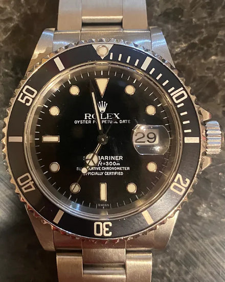 Rolex Submariner Date 40MM "Swiss Only" Black Dial Oyster Bracelet (16610)