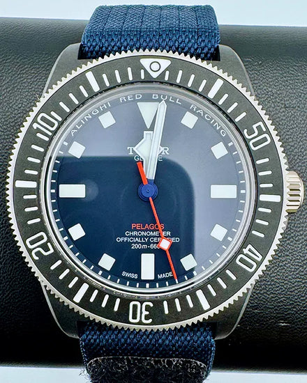 No Reserve - 2024 Tudor Pelagos FXD "Alinghi Red Bull Racing" 42MM Blue Dial Textile Strap (25707KN)