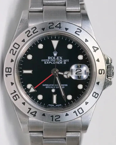 2004 (F Serial) Rolex Explorer II 40MM Black Dial Oyster Bracelet (16570)