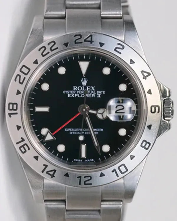 2004 (F Serial) Rolex Explorer II 40MM Black Dial Oyster Bracelet (16570)