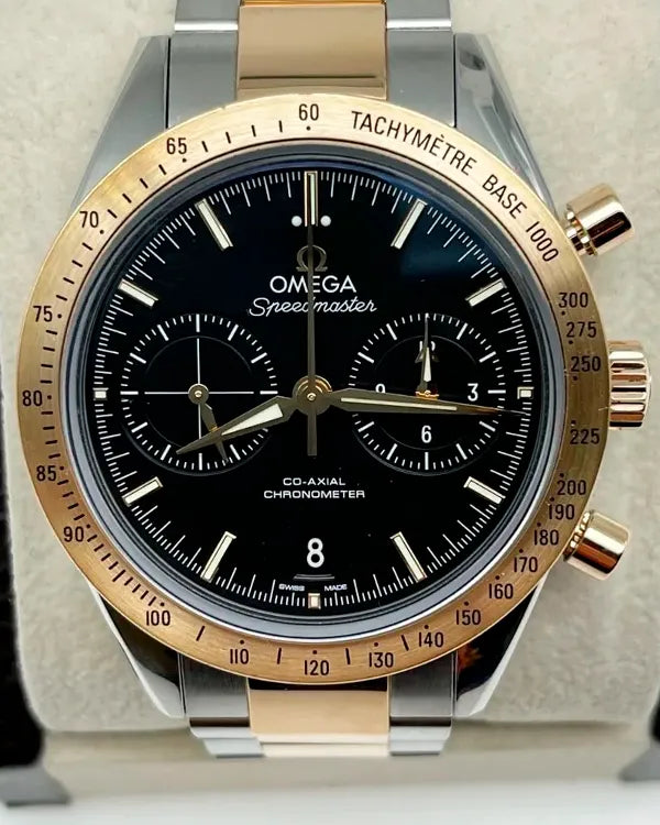 Omega Speedmaster '57 41.5MM Black Dial Two-Tone Bracelet (331.20.42.51.01.002)