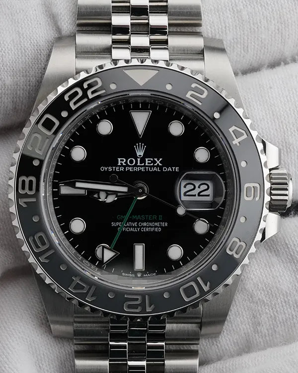 2024 Rolex GMT-Master II "Bruce Wayne" 40MM Black Dial Jubilee Bracelet (126710GRNR)