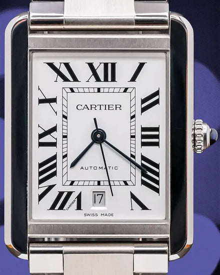 2022 Cartier Tank Solo XL 41MM SIlver Dial Steel Bracelet (W5200028)