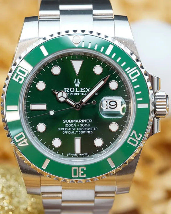2017 Rolex Submariner Date “Hulk” 40MM Green Dial Oyster Bracelet (116610LV)