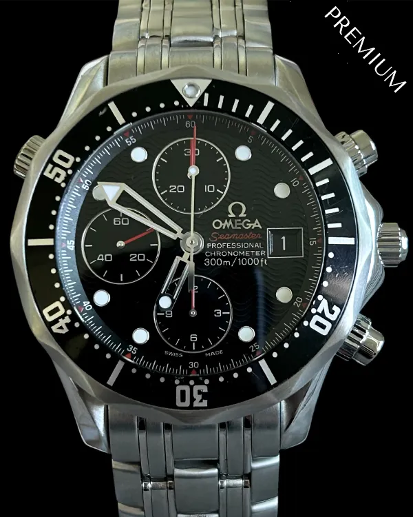 (HOLD)No Reserve - Omega Seamaster Diver 300M 41.5MM Black Dial Steel Bracelet (213.30.42.40.01.001)