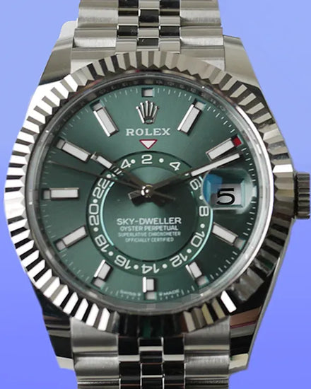 2025 Rolex Sky-Dweller 42MM Green Dial Jubilee Bracelet (336934)