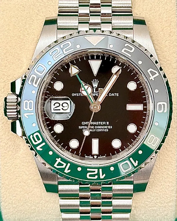 2025 Rolex GMT-Master II "Sprite" 40MM Black Dial Jubilee Bracelet (126720VTNR)