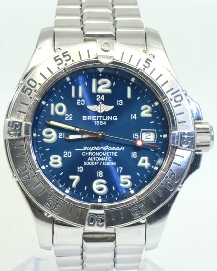 Breitling Superocean 42MM Blue Dial Steel Bracelet (A17360)