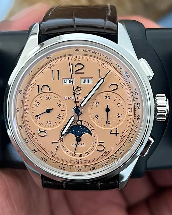 2022 Breitling Premier B25 Datora 42MM Bronze Dial Leather Strap (AB2510201K1P1)