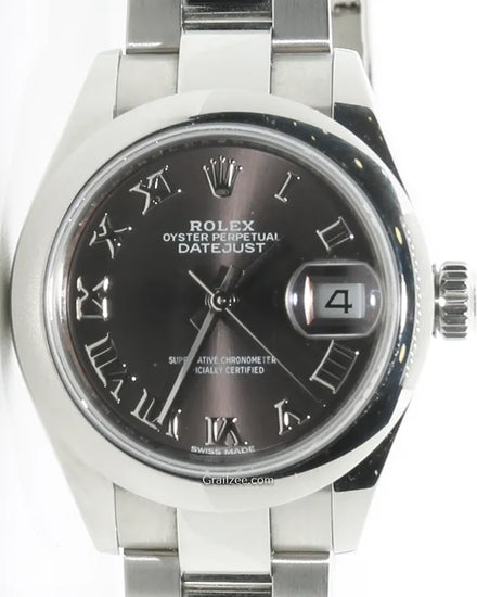 2017 Rolex Lady-Datejust 28MM Brown Dial Oyster Bracelet (279160)