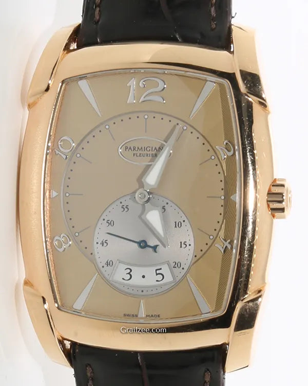 Parmigiani Fleurier Kalpa Grande 34MM Champagne Dial Leather Strap (PF011968.01)