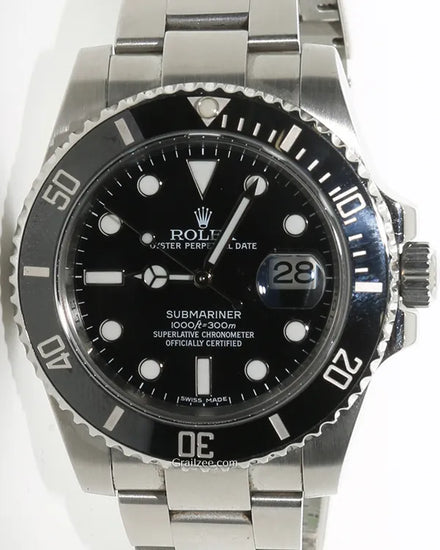 2015 Rolex Submariner Date 40MM Black Dial Oyster Bracelet (116610LN)