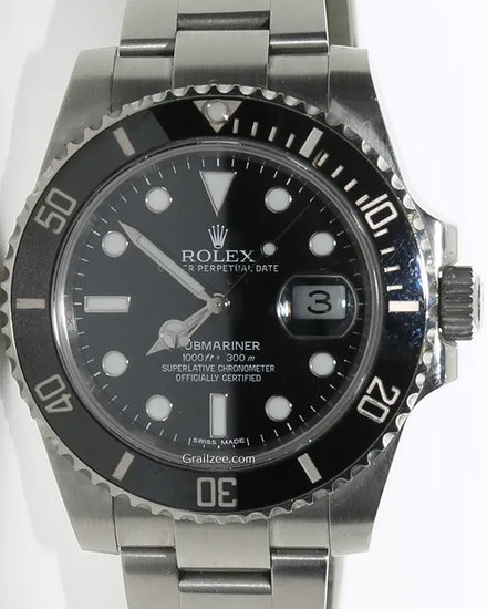 2015 Rolex Submariner Date 40MM Black Dial Oyster Bracelet (116610LN)