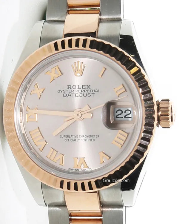 2019 Rolex Lady-Datejust 28MM Silver Dial Two-Tone Oyster Bracelet (279171)