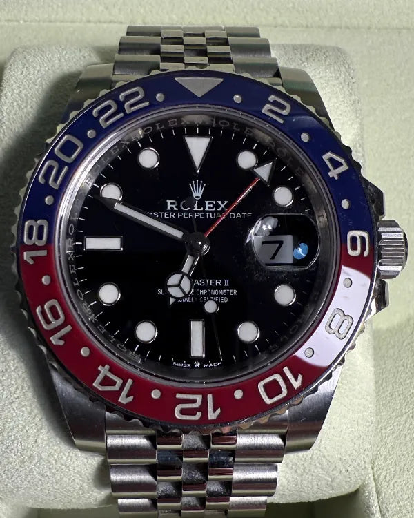 2020 Rolex GMT-Master II "Pepsi" 40MM Black Dial Jubilee Bracelet (126710BLRO)
