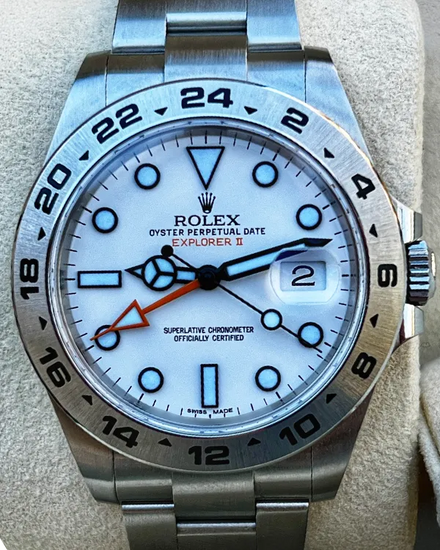 2020 Rolex Explorer II "Polar" 42MM White Dial Oyster Bracelet (216570)