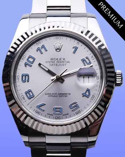 2013 Rolex Datejust II 41MM Silver Dial Oyster Bracelet (116334)