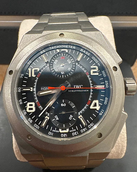 IWC Schaffhausen Ingenieur Chronograph AMG 42MM Black Dial Titanium Bracelet (IW372503)