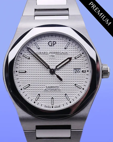 Girard Perregaux Laureato "225th Anniversary" L.E. 41MM Silver Dial Steel Bracelet (81000)