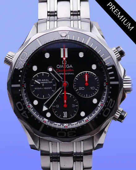 2021 Omega Seamaster Diver 300M 44MM Black Dial Steel Bracelet (212.30.44.50.01.001)