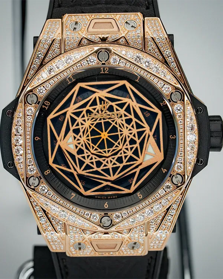2021 Hublot Big Bang Sang Bleu 45MM Black Dial Rubber Strap (415.OX.1118.VR.1704.MXM17)