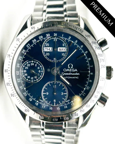 Omega Speedmaster Day-Date 39MM Blue Dial Steel Bracelet (3523.80.00)