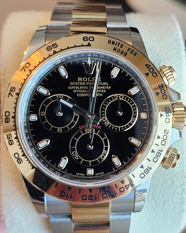 2023 Rolex Cosmograph Daytona 40MM Black Dial Two-Tone Oyster Bracelet (116503)