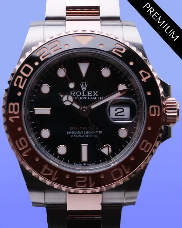 2024 Rolex GMT-Master II "Rootbeer" 40MM Black Dial Two-Tone Oyster Bracelet (126711CHNR)