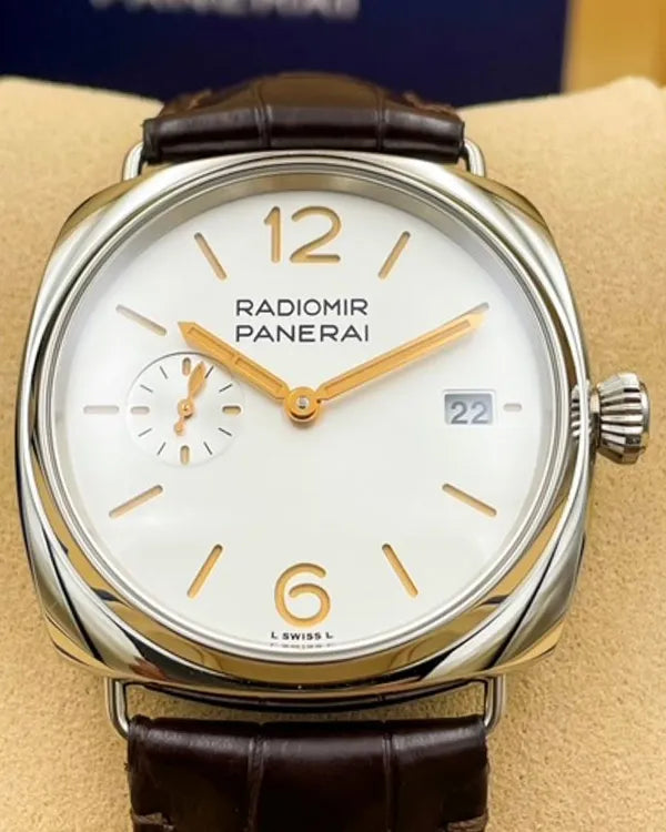 2024 Panerai Radiomir "Quaranta" 40MM White Dial Leather Strap (PAM01570)