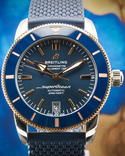 Breitling Superocean Heritage B20 42MM Blue Dial Rubber Strap (UB2010161C1S1)