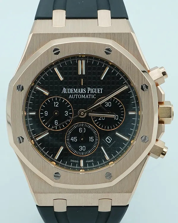 2016 Audemars Piguet Royal Oak Chronograph 41MM Black Dial Rubber Strap (26320OR.OO.1220OR.01)