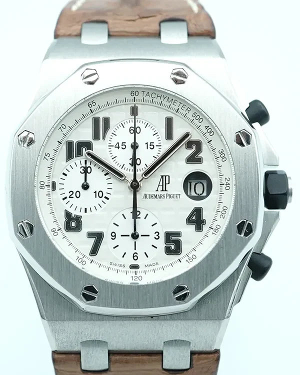2011 Audemars Piguet Royal Oak Offshore 42MM White Dial Leather Strap (26170ST.OO.D091CR.01)