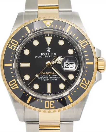 Rolex Sea-Dweller 43MM Black Dial Two-Tone Oyster Bracelet (126603)