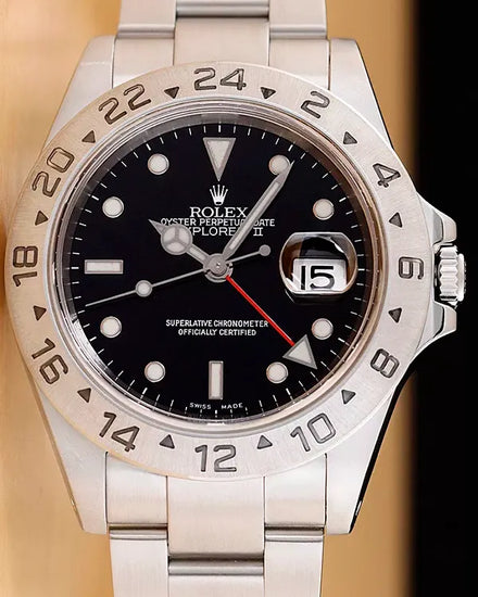 Rolex Explorer II 40MM Black Dial Oyster Bracelet (16570)