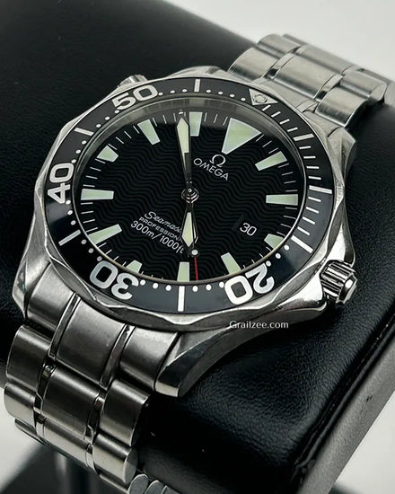 Omega Seamaster Diver 300M 41MM Quartz Black Dial Steel Bracelet (2264.50.00)