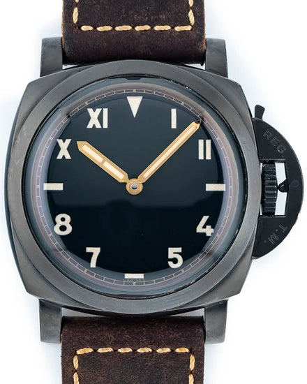 2016 Panerai Luminor 1950 3 Days L.E. 47MM Black "California" Dial Leather Strap (PAM00629)