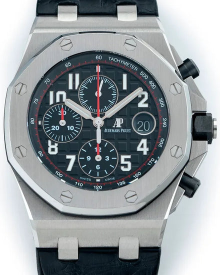 Audemars Piguet Royal Oak Offshore Chronograph "Vampire" 42MM Black Dial Leather Strap (26470ST.OO.A101CR.01)