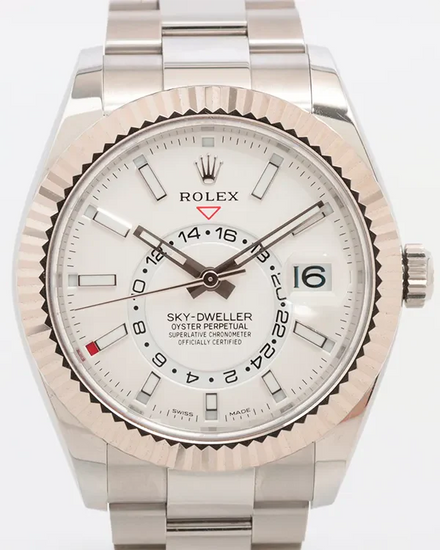 2021 Rolex Sky-Dweller 42MM White Dial Oyster Bracelet (326934)