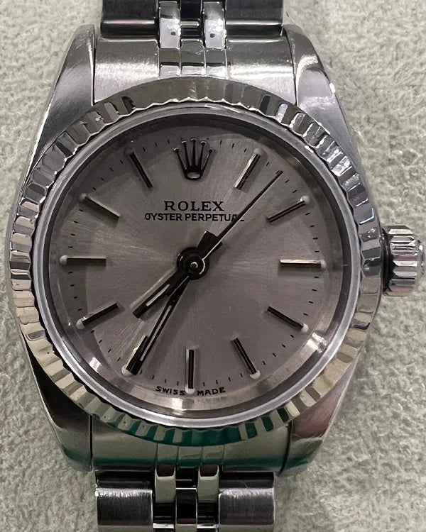 Rolex Oyster Perpetual 26MM Silver Dial Jubilee Bracelet (76094)