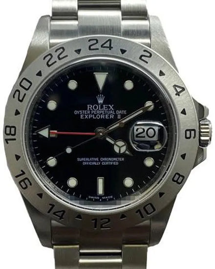 Rolex Explorer II 40MM Black Dial Oyster Bracelet (16570)