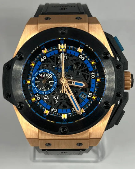 Hublot King Power "UEFA EURO 2012 Ukraine" L.E. 48MM Skeleton Dial Rubber Strap (716.OM.1129.RX.EUR12)