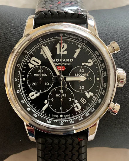 No Reserve - 2023 Chopard Mille Miglia 42MM Black Dial Rubber Strap (168589-3002)