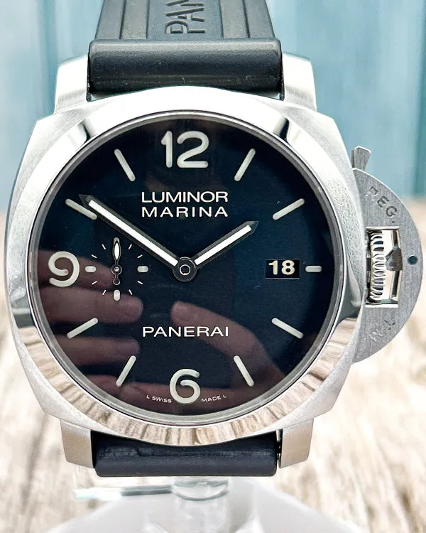 2011 Panerai Luminor Marina 1950 3 Days 44MM Black Dial Rubber Strap (PAM00312)
