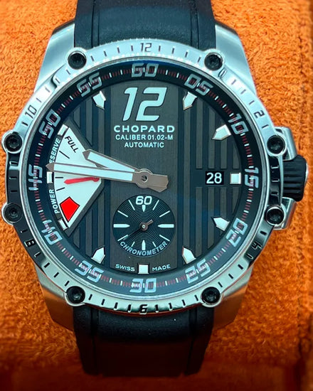 2018 Chopard Classic Racing Superfast 45MM Grey Dial Rubber Strap (168537-3001)