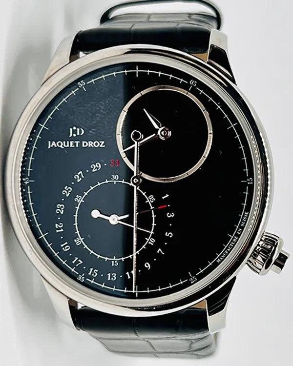 Jaquet Droz Seconde Grande Seconde 43MM Black Dial Leather Strap (J007830270)