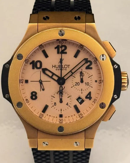 Hublot Big Bang 44MM Rose Gold Dial Rubber Strap (301.PI.500.RX)