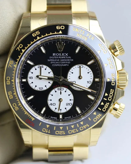 2025 Rolex Cosmograph Daytona 40MM Black Dial Yellow Gold Oyster Bracelet (126528LN)