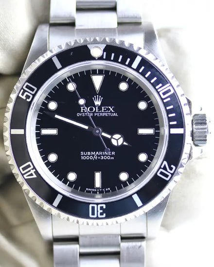 1993 (S Serial) Rolex Submariner No Date 40MM Black Dial Oyster Bracelet (14060)