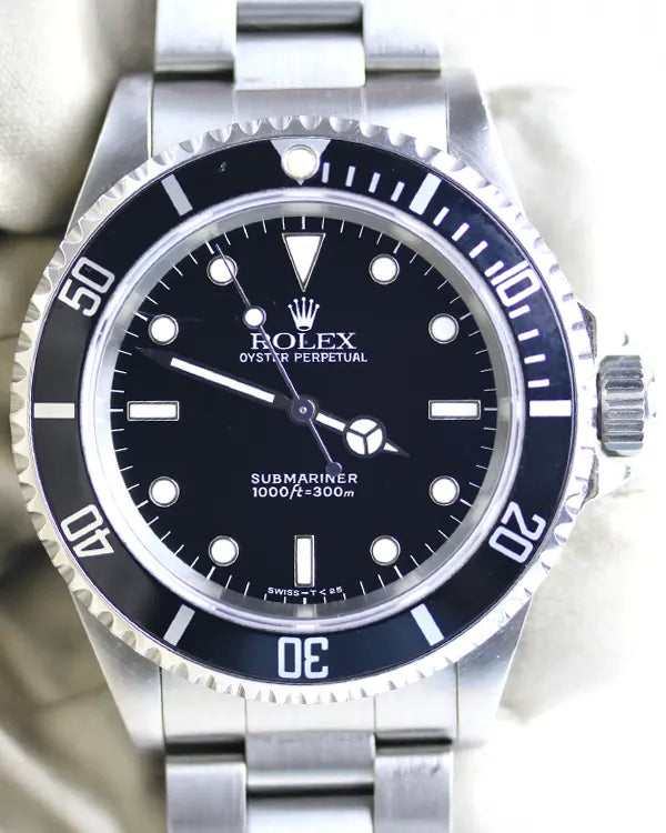 1993 (S Serial) Rolex Submariner No Date 40MM Black Dial Oyster Bracelet (14060)
